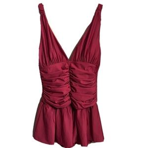 New SHAPE FX Swim Dress Bathing Suit Swimsuit Flattering Tummy Control Sz 14T